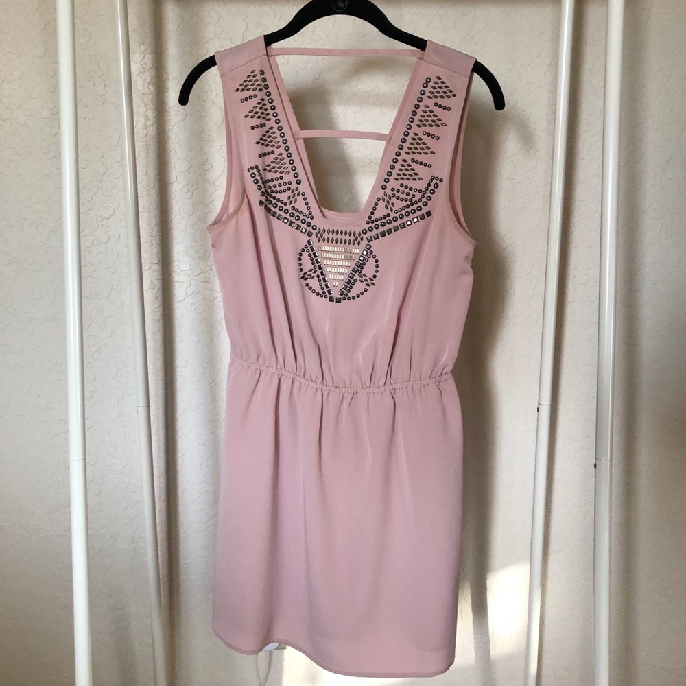 Pink Dress Metal Detail